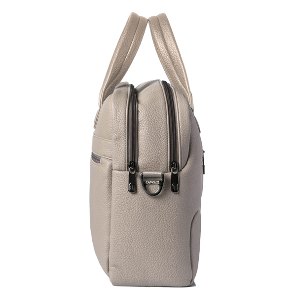 Borsa Gate Trended - con manici - 41 x 30 x 15 cm - ecopelle - ghiaccio - InTempo