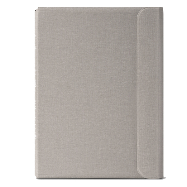 Portablocco Meet - con alette magnetiche - 31 x 25 x 1,4 cm - grigio - InTempo