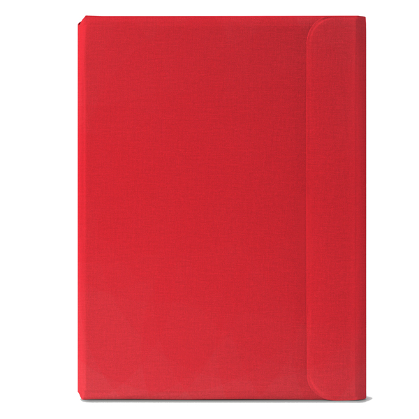 Portablocco Meet - con alette magnetiche - 31 x 25 x 1,4 cm - rosso - InTempo