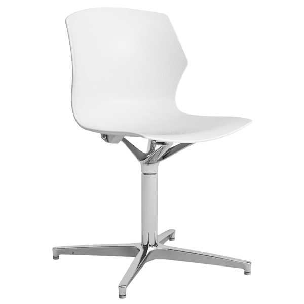 Seduta home/office No Frill NFG - senza braccioli - bianco - Unisit