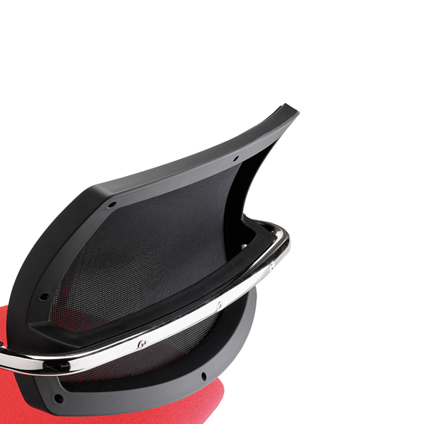 Poltroncina visitatore Lithium LTLT - con braccioli inclusi - arancione - Unisit