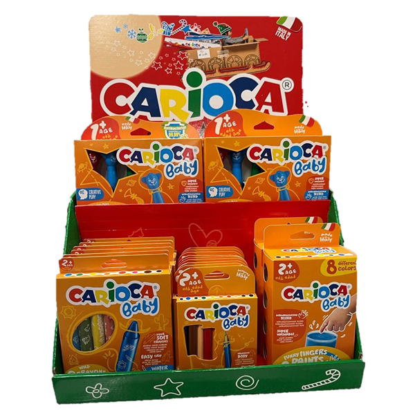 Pastelli a Cera Carioca Baby Teddy Crayons a 6 pz.