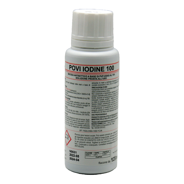 Disinfettante - a base di povi iodine 100 - 125 ml - PVS