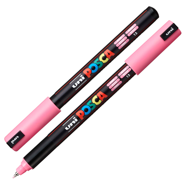 Marcatore Uni Posca PC1M - punta extra fine 0.7 mm - colori assortiti - Uni Mitsubishi - conf. 10 pezzi