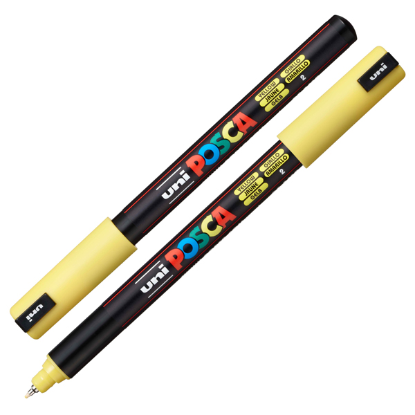 Marcatore Uni Posca PC1M - punta extra fine 0.7 mm - colori assortiti - Uni Mitsubishi - conf. 10 pezzi