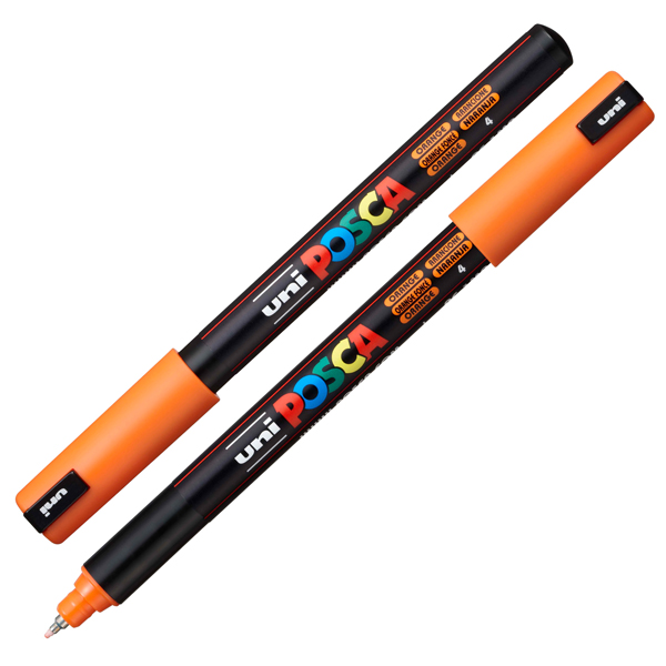 Marcatore Uni Posca PC1M - punta extra fine 0.7 mm - colori assortiti - Uni Mitsubishi - conf. 10 pezzi