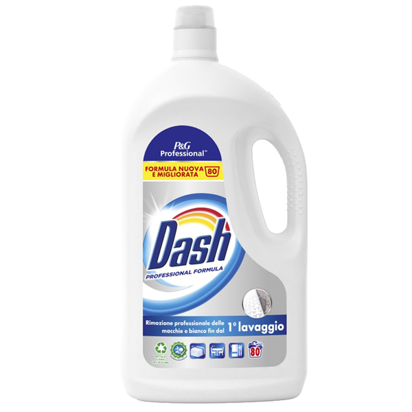 Dash liquido Professional - gradevolmente profumato - 80 misurini - 4 L - Dash