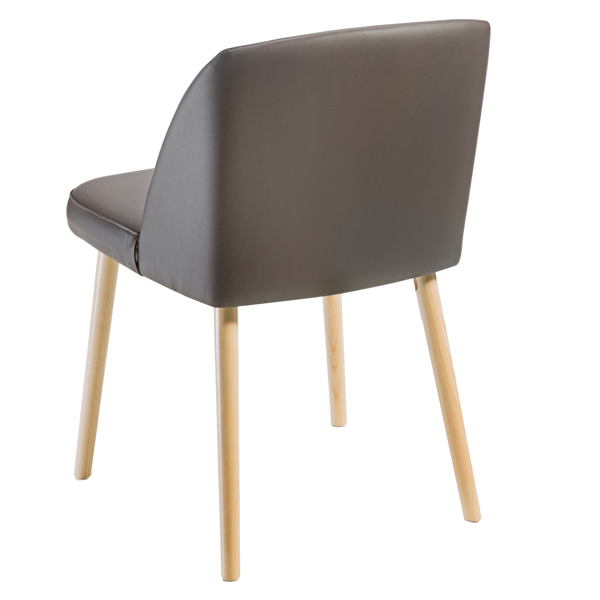 Poltroncina attesa Norma NO4L - marrone - Unisit