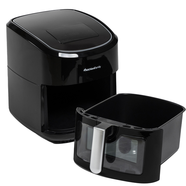 Friggitrice ad aria - 37,5 x 42,5 x 36 cm - nero - Melchioni