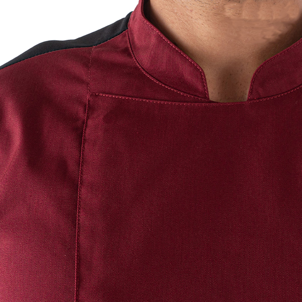 Giacca da cuoco Raul - a manica lunga - taglia M - bordeaux - Giblor's