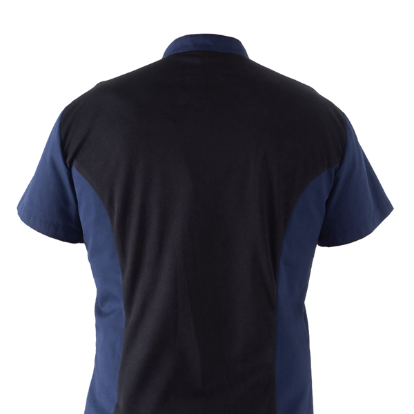 Giacca da cuoco Thiago - a manica corta - taglia S - blu - Giblor's