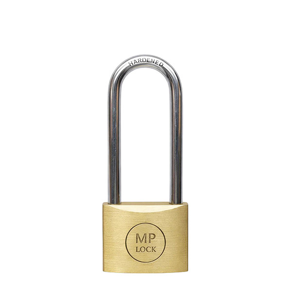 Lucchetto ad arco lungo - 40 mm - acciaio cromato - Metalplus
