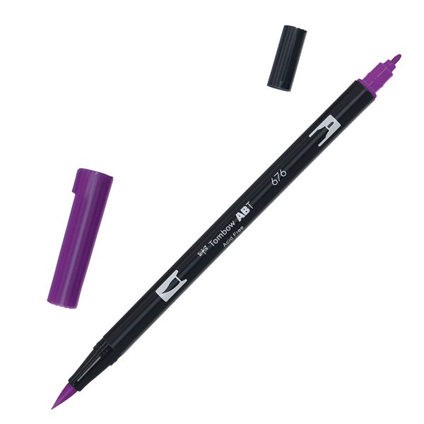 Pennarello Dual Brush 676 - royal purple - Tombow