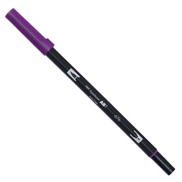 Pennarello Dual Brush 676 - royal purple - Tombow