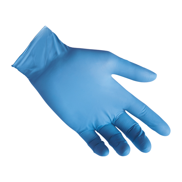 Guanti in nitrile R70 - senza polvere - tg L - azzurro - Reflexx - conf. 100 pezzi