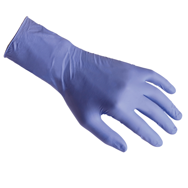 Guanti in nitrile ultra resist R99 - manichetta lunga - tg L - indaco - Reflexx - conf. 50 pezzi