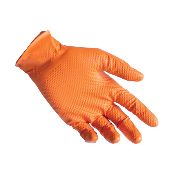 Guanti in nitrile N85 - ultra resistenti - tg XXL - arancione - Reflexx - conf. 50 pezzi