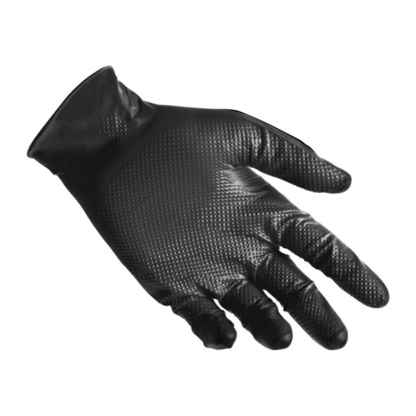 Guanti in nitrile N85B - ultra resistenti - tg L - nero - Reflexx - conf. 50 pezzi