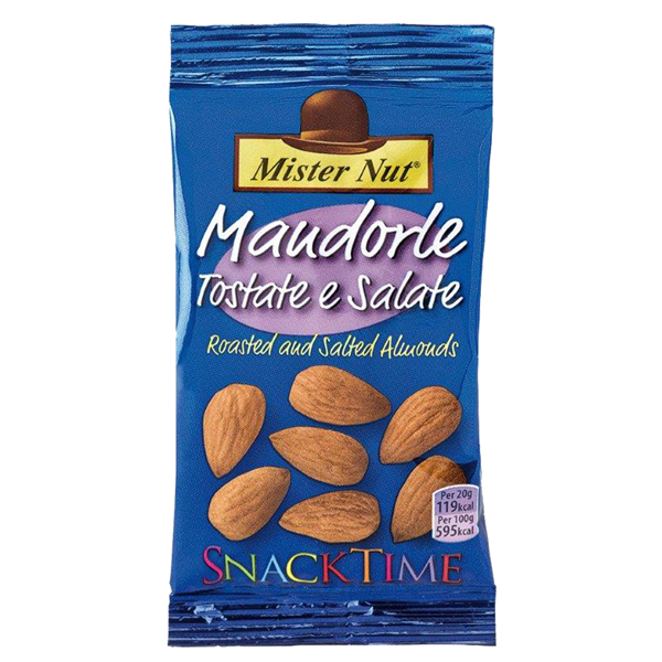 Mandorle Snack time - 25 gr - Mister Nut
