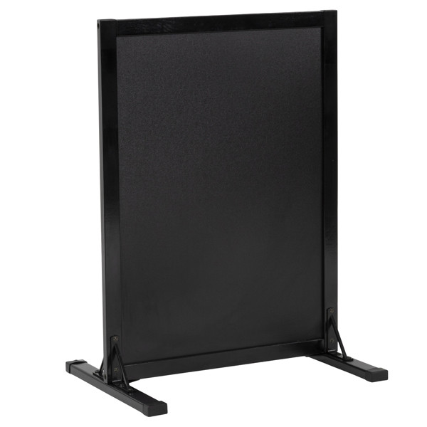 Lavagna da terra Stand Woody - 78 x 56 x 40 cm - nero - Securit