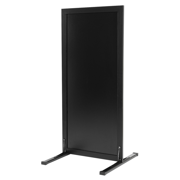 Lavagna da terra Stand Woody - 117 x 56 x 60 cm - nero - Securit