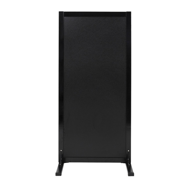 Lavagna da terra Stand Woody - 117 x 56 x 60 cm - nero - Securit