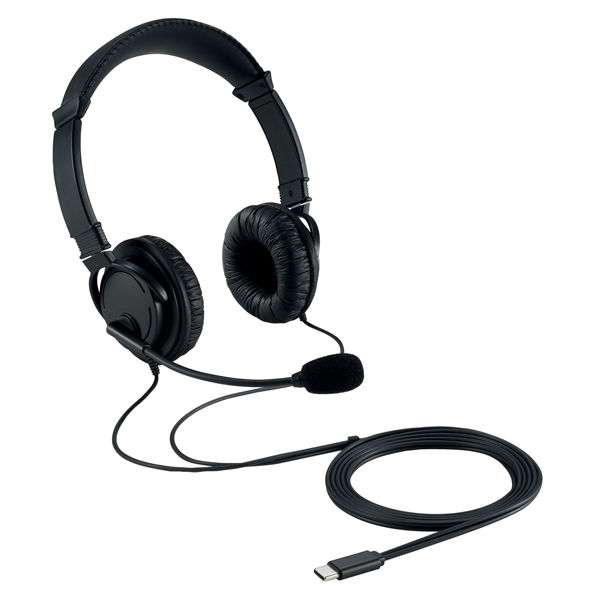 Cuffie ad alta fedeltA' - con microfono - connessione USB-C - Kensington