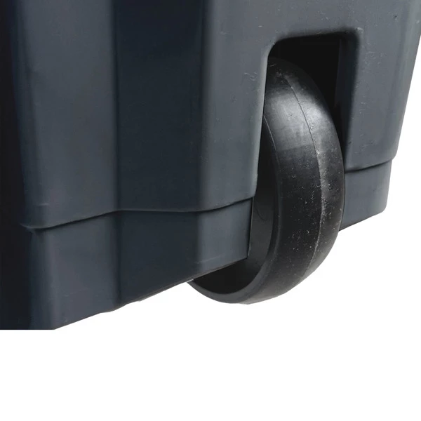 Contenitore mobile Ecoconti - a pedale - 80 L - plastica riciclata - grigio - Medial