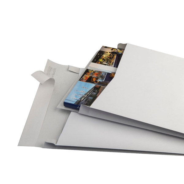 Buste a sacco Securitex - con soffietti - C4 - 22,9 x 32,4 x 3,8 cm - 130 gr - bianco - Bong Packaging - conf. 100 pezzi