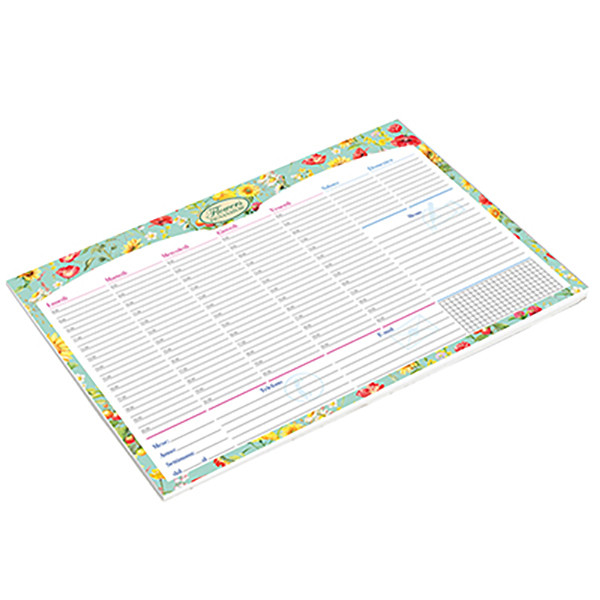 Desk planner Nature Flowers - da scrivania - 42 x 29,5 cm - Pigna