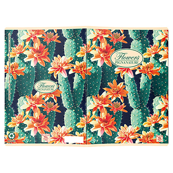 Quaderno Nature Flowers - A5 - 5 mm - 42 fogli - 80 gr - Pigna