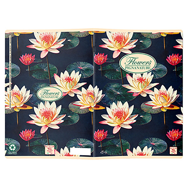 Quaderno Nature Flowers - A5 - 5 mm - 42 fogli - 80 gr - Pigna