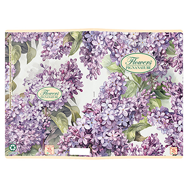 Quaderno Nature Flowers - A5 - 5 mm - 42 fogli - 80 gr - Pigna