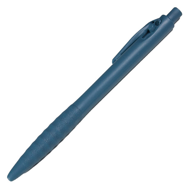 Penna detectabile retrattile - a lunga durata - leggermente ruvida - 14 cm - PP - blu