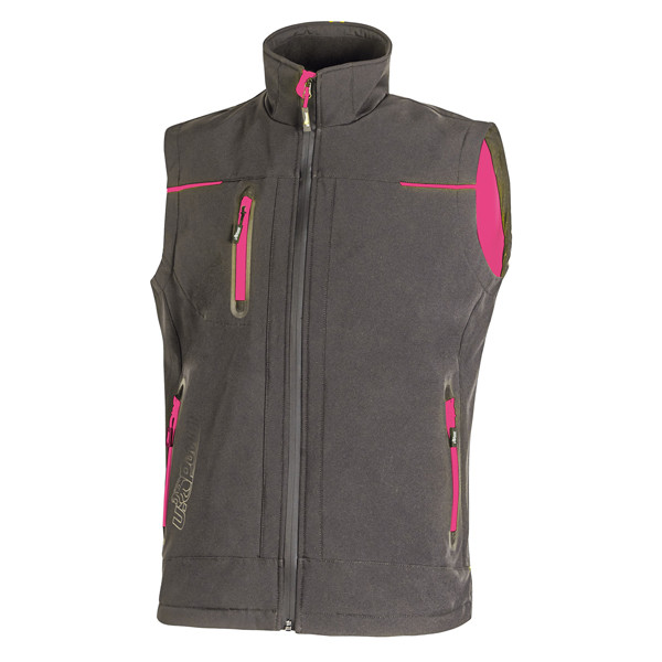 Gilet donna Universe Lady - taglia L - grigio/fucsia - U-Power