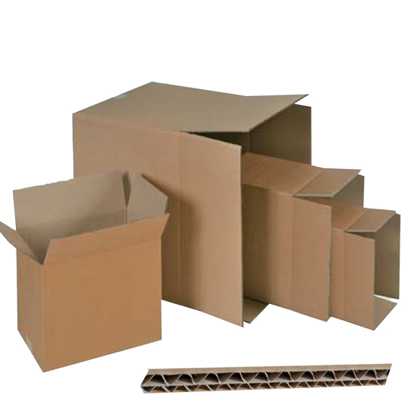 Scatola cartone per imballo - onda doppia - 400 x 200 x 200 mm - avana - Adda