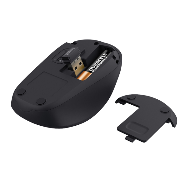 Mouse wireless Yvi+ - silenzioso - nero - Trust