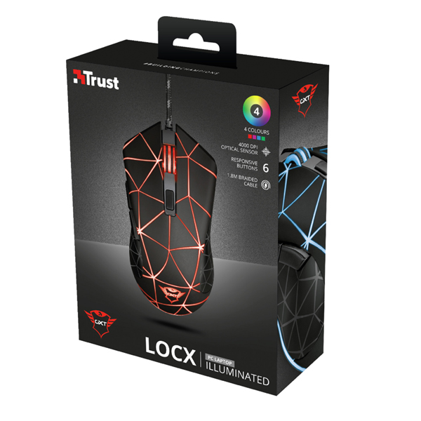 Mouse Gaming GXT 133 LOCX - con filo - Trust