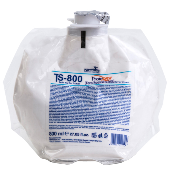Crema mani barriera protettiva Protexsol Professional - sacca ricarica 800 ml - Nettuno