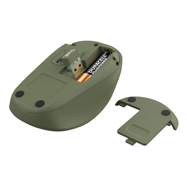 Mouse wireless Yvi+ - silenzioso - verde - Trust