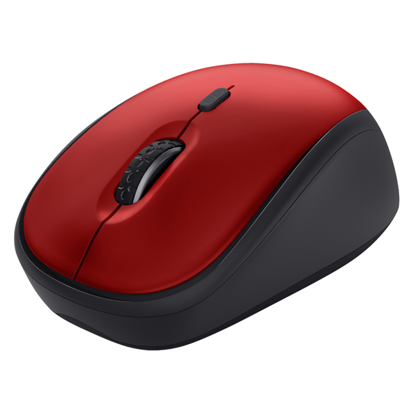 Mouse wireless Yvi+ - silenzioso - rosso - Trust