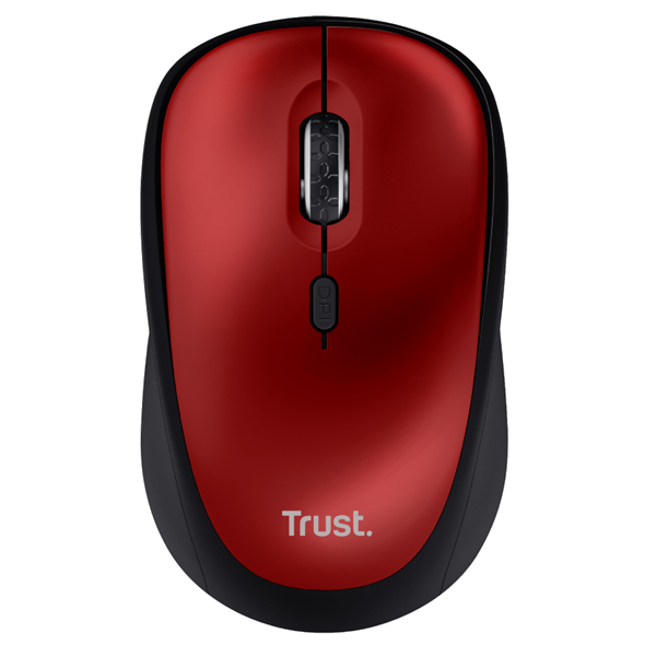 Mouse wireless Yvi+ - silenzioso - rosso - Trust