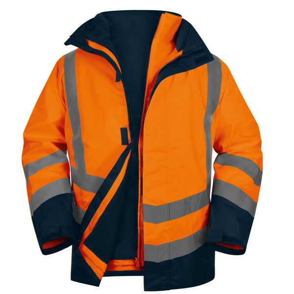 Parka 5 in 1 Optimum 3 alta visibilit&agrave; - taglia M - arancio fluo - Deltaplus