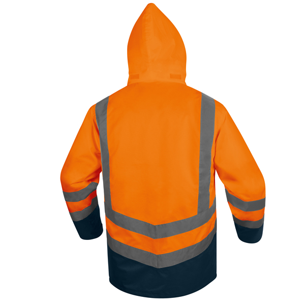 Parka 5 in 1 Optimum 3 alta visibilitA' - taglia L - arancio fluo - Deltaplus