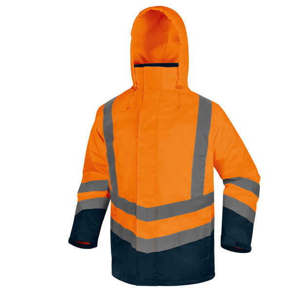 Parka 5 in 1 Optimum 3 alta visibilit&agrave; - taglia L - arancio fluo - Deltaplus
