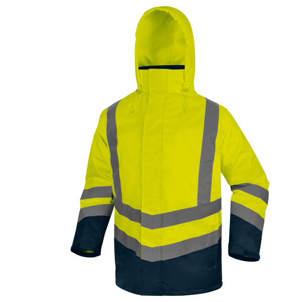 Parka 5 in 1 Optimum 3 alta visibilit&agrave; - taglia M - giallo fluo - Deltaplus