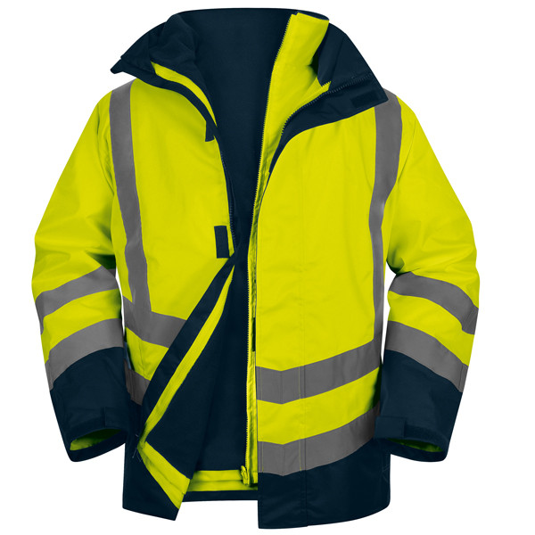 Parka 5 in 1 Optimum 3 alta visibilit&agrave; - taglia XXL - giallo fluo - Deltaplus