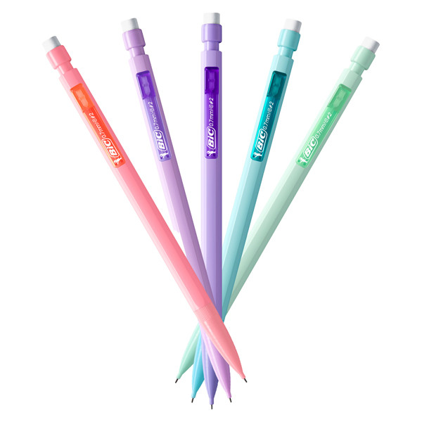 Portamine Matic Pastel - HB - 0,7 mm - fusto colori assortiti - Bic - conf. 12 pezzi