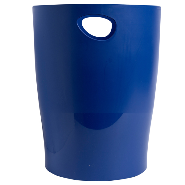 Cestino gettacarte Ecobin Bee Blue - 15 L - blu navy - Exacompta