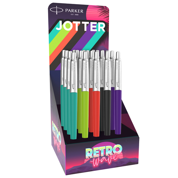 Penna sfera Jotter Original RetrO' - colori assortiti - Parker - expo 20 pezzi